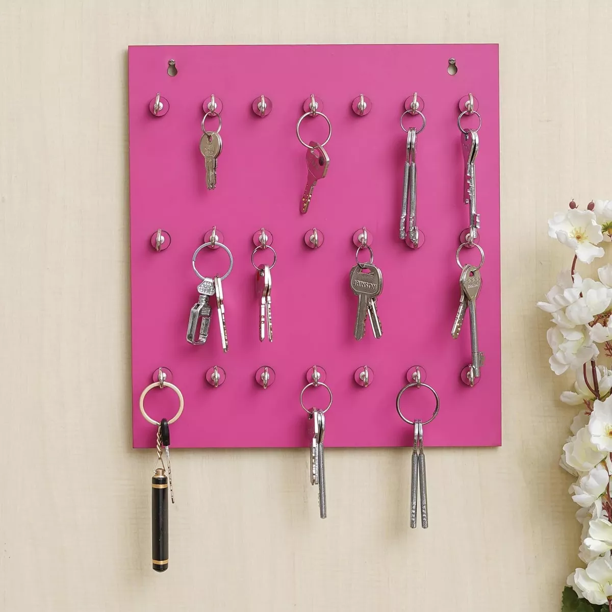 Wall mounted sale key ring holder