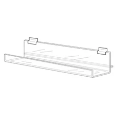 Clear Acrylic Slatwall Shelves, 73201