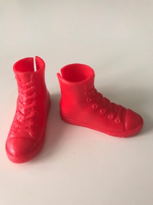 Creatable World Doll Shoes Red High Top Tennis Shoes