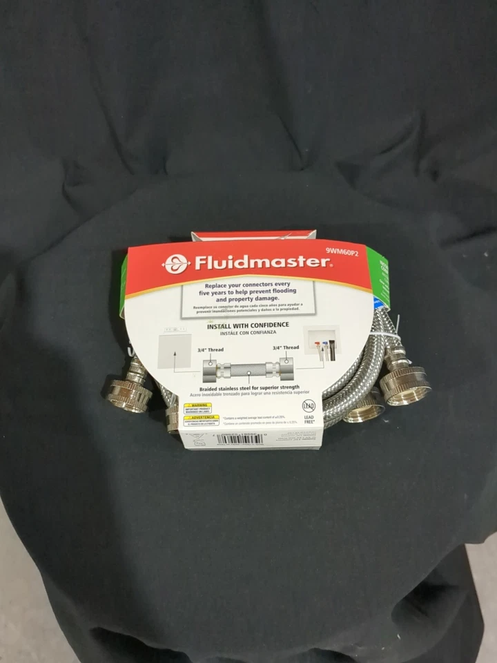 Mangueras de suministro de agua para lavadora Fluidmaster 60" 9WM60P2 Foto 2 de 4
