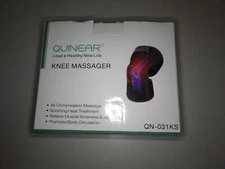 QUINEAR Knee Massager, Heated Knee Brace Leg Compression Massager for Arthritis