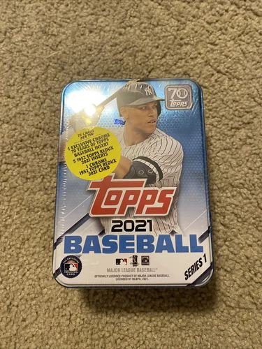 2021 Topps Series 1 MLB Baseball Collectible Tin Aaron Judge Factory Sealed