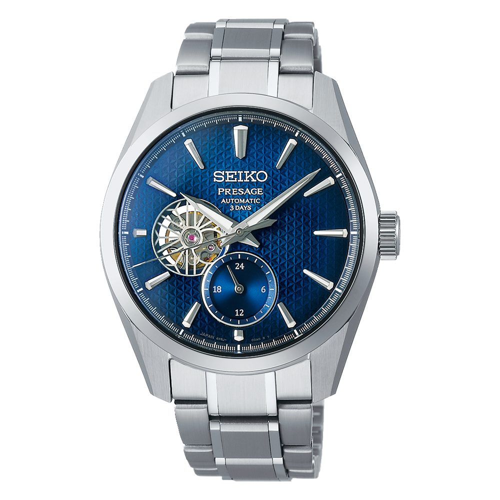 Seiko Presage Sharp Edged Open Heart Automatic Watch SARJ003
