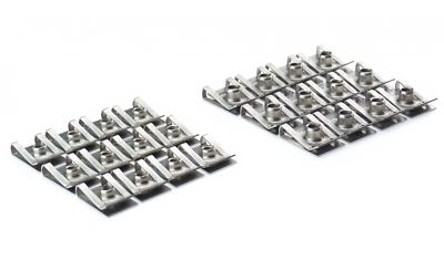 Blechmuttern Set M5 M6 Gewinde rostfreier Edelstahl A2 Clips Verkleidung Klemmen