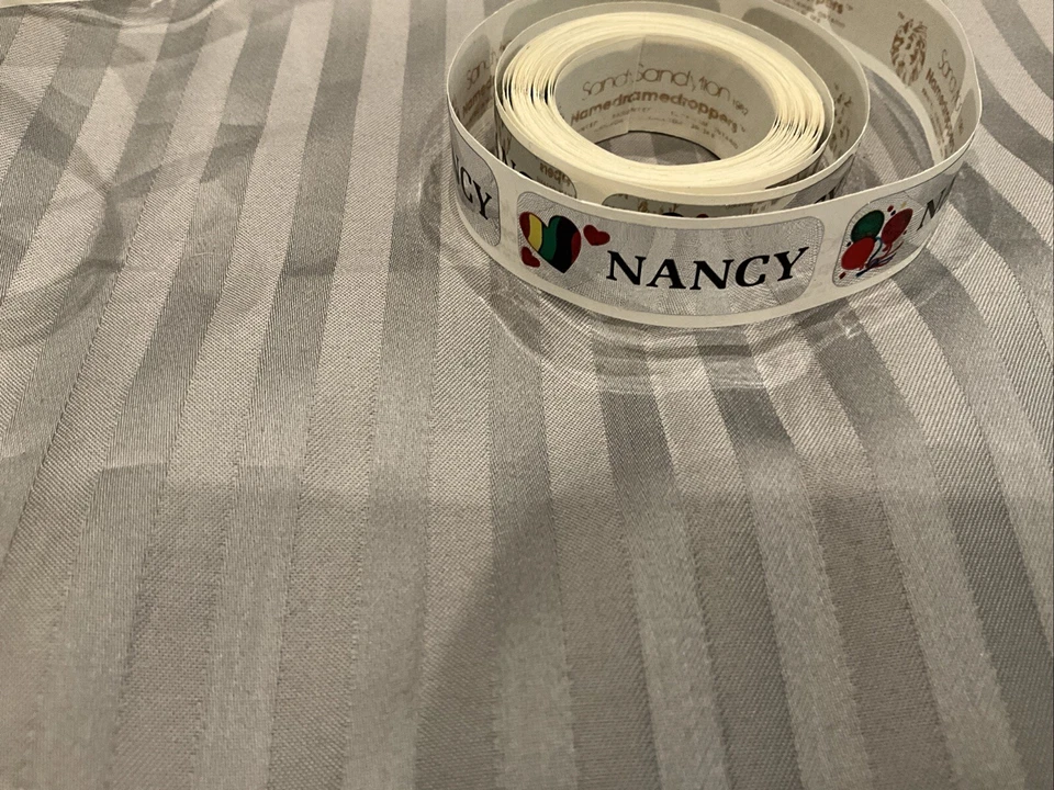 NANCY Labels/Stickers with balloons, hearts, teddy bear & rainbows - Image 4 of 4