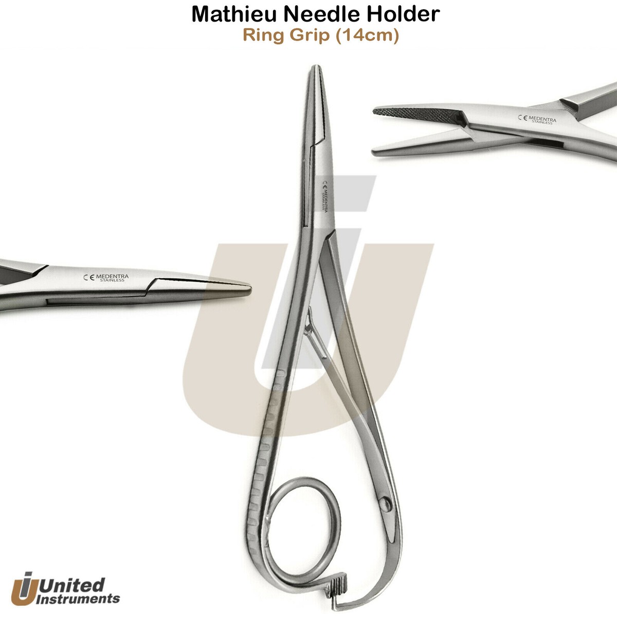 Medentra Ring Grip Mathieu Needle Holder Forceps – Orthodontic Ligature Pliers