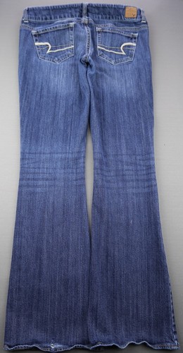 Jeans donna 2009 American Eagle artista stretch basso svasati taglia 6 (Msr 31x31) - Foto 6 di 9
