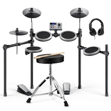 Donner DED-70 Electric Drum Set + Throne Headphone Online Melodics Cubase Lesson