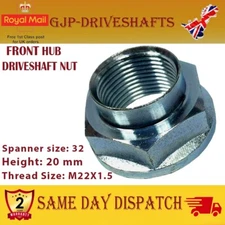 FOR OPEL VAUXHALL ADAM CORSA D DRIVESHAFT HUB NUT FRONT M22 x 1.5