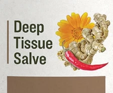 DEEP TISSUE SALVE - All Natural Warming Massage with Menthol Crystals & Cayenne