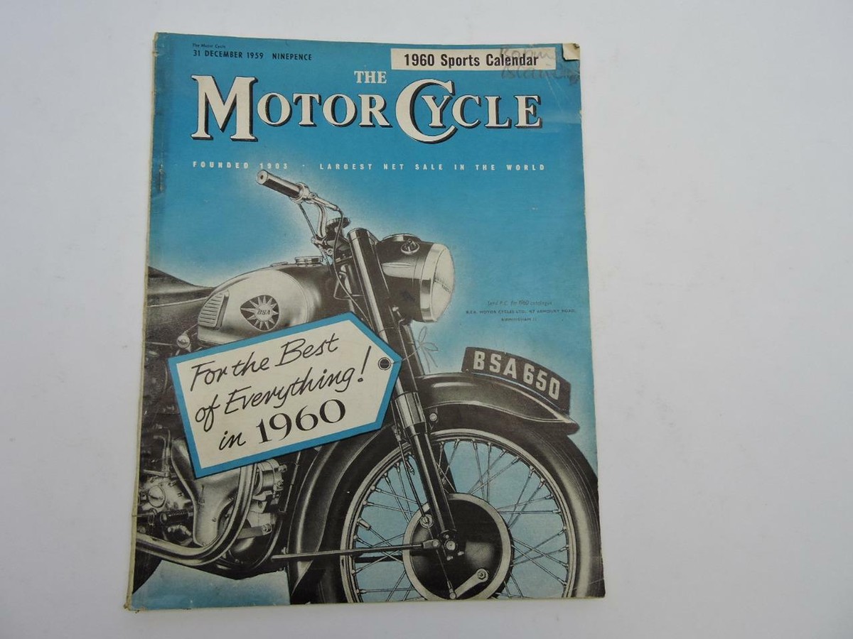 Dec 31 1959 The Motorcycle Magazine BSA Norton Triumph Mark