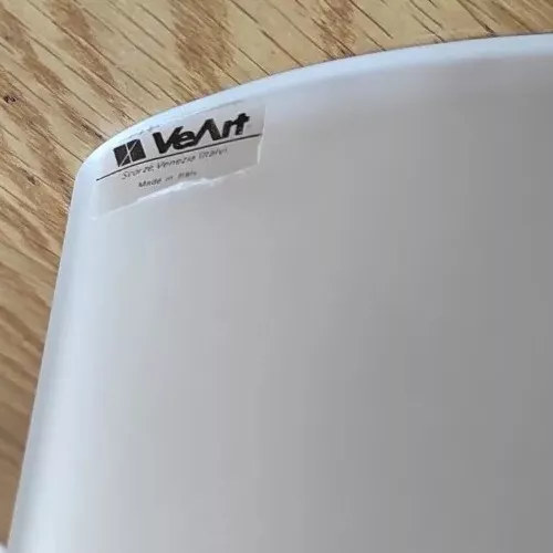 Venini Vistosi"Veart"Murano applique vetro spesso satinato design anni 70/80 - Foto 2 di 12