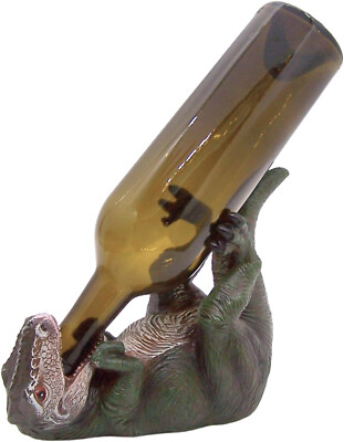 Freestanding T-Rex Wine Bottle Holder, Unique Dinosaur