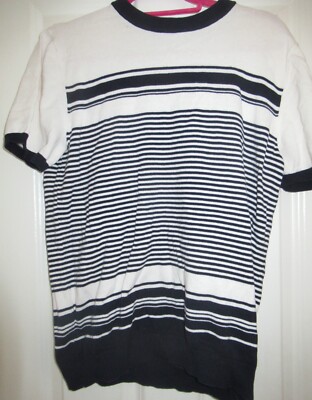LADIES EASY MATALAN SHORT SLEEVED JUMPER TOP size M