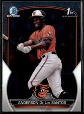 2023 Bowman Chrome #BCP-207 Anderson De Los Santos Chrome Prospects