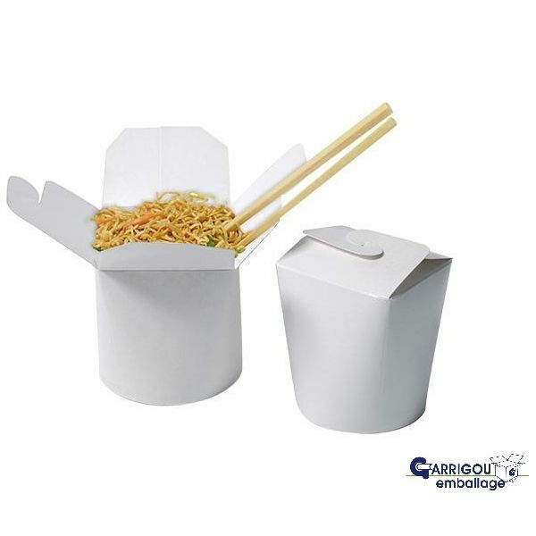 Pots plats chaud froid 1000 CC kraft, emballage salade et riz pour traiteur