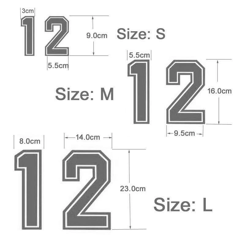  22 Pieces Iron on Numbers T Shirt Heat Transfer