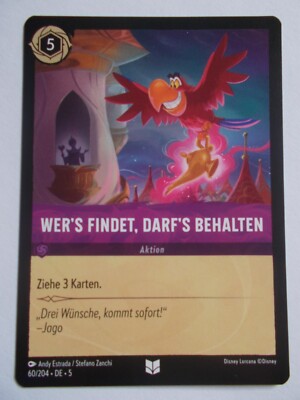 Disney Lorcana Karte Himmelsleuchten 60/204 WER'S FINDET, DARF'S BEHALTEN