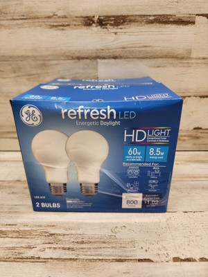 GE Refresh LED 8.5W (60W) Energetic Daylight 800 lumens Dimmable HD 4-bulbs