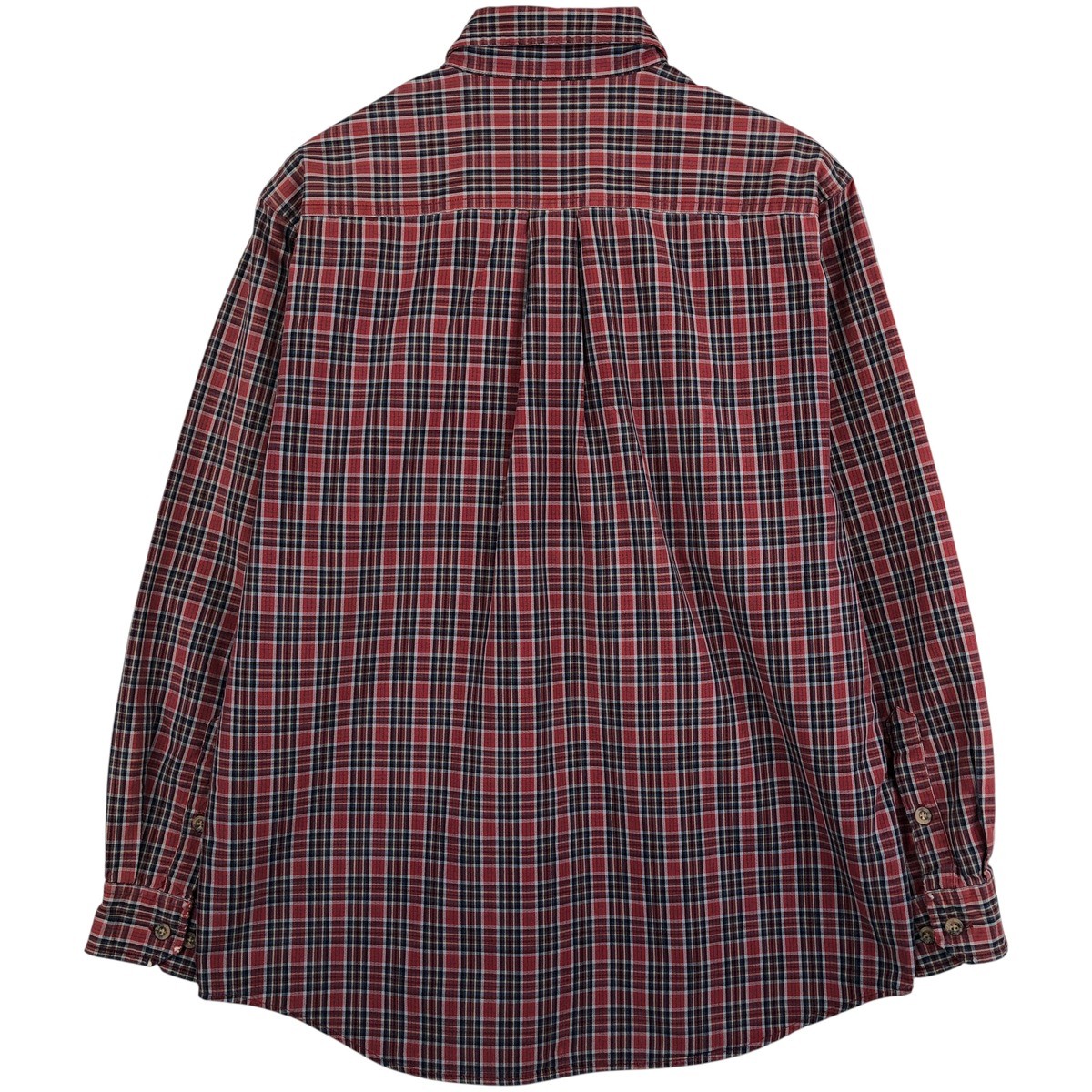 Used Carhartt Check Pattern Long Sleeve Button-Down Work Shirt Men's Size Medium thumbnail 2