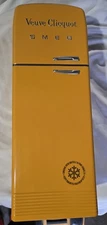 Veuve Clicquot Smeg Champagne Bottle Cooler Orange Fridge Case Box Only