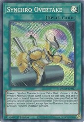 Synchro Overtake DAMA-EN067 Dawn of Majesty 1st Edition Secret Rare