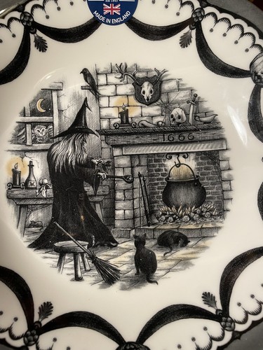 Tk Maxx Halloween böse Hexe Kamin große Schale Display Royal Stafford - Bild 8 von 9
