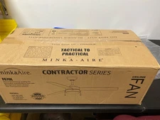 MinkaAire F670L-WHF Airetor III 54" 3 Blade Indoor LED Ceiling Fan - Flat White