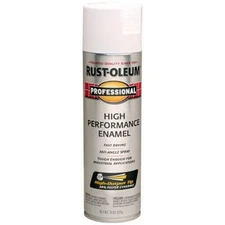 Rust Oleum Professional 15 Ounce Semi Gloss White Paint For Metal Wood Concrete