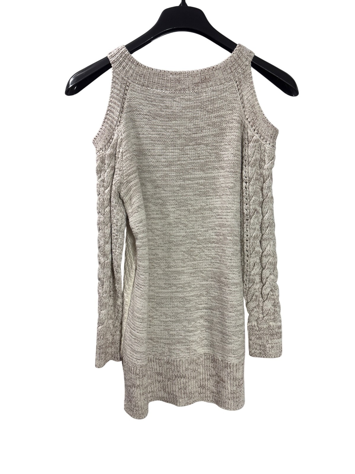 Knox Rose Beige Brown Patchwork Cold Shoulder Cab… - image 2