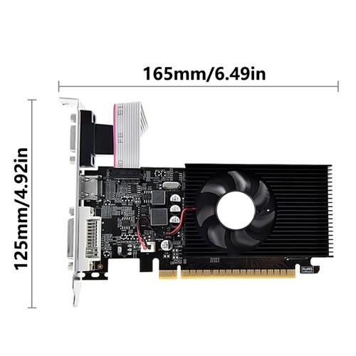 Efficient GT730 GPU 4GB DDR3 128Bit Scheda Grafica per Riproduzione Multimediale Liscia - Foto 8 di 8