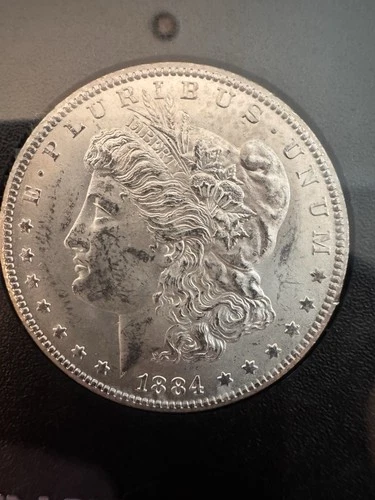Uncirculated 1884-CC Carson City Mint Silver Morgan Dollar Brilliant
