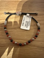 John Hardy Sterling Silver .925 Multi-Color Bead Cord Bracelet