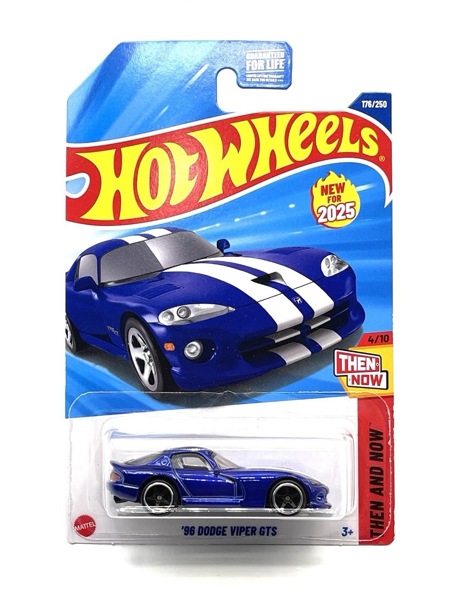 2025 Hot Wheels '96 Dodge Viper GTS (blue #176) SUPER CUSTOM WHEEL