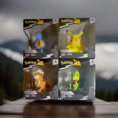 Jazwares Pokémon Select Series 6 Vinyl Figures Pikachu Growlithe Treecko Mudkip