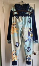 Bluey Adult Medium Fleece 2 Piece Pajama Set  Bluey Fleece Hoodie /Pants