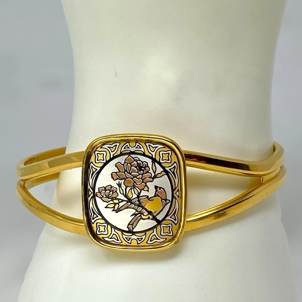 Reed & Barton 大马士革手链 + 高桥日本 Imari 小饰品盒 — 第 3/4 张图片