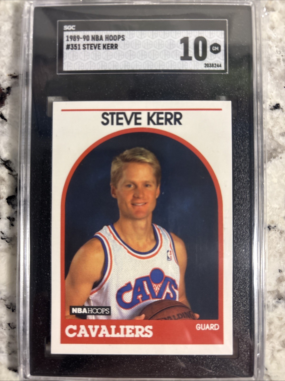 1989-90 NBA HOOPS Steve Kerr #351 (RC) - SGC 10