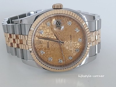 Rolex Datejust 36 Ref.116233 Jubiläums Diamond Dial (B&P 2012)