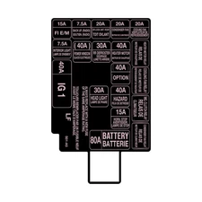 1996-2000 Honda Civic Engine Bay Fuse Box Cover Decal Vinyl Sticker 96-00