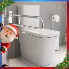 ZUEXT 30.3" Flip-Up Toilet Grab Bar