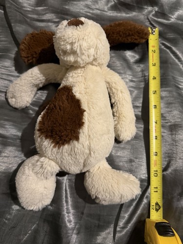 Jellycat Bashful Mutt Puppy Dog – Medium 12” Brown & Cream Soft Plush retired