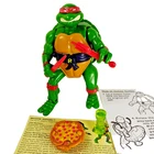 Vintage 1992 TMNT Mutatin Raphael Action Figure With Profile Card