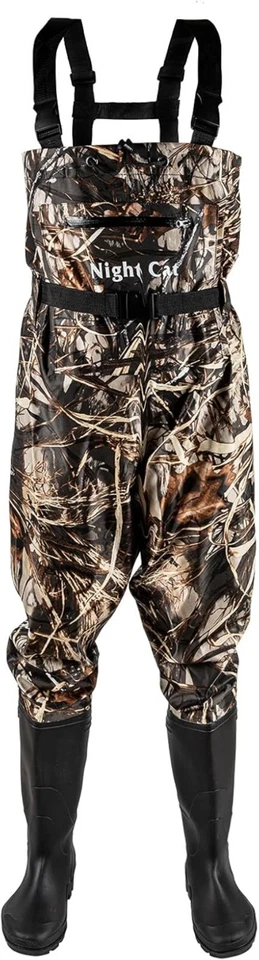 Breathable Chest Waders for Fly Fishing & Hunting - Anti-Slip Boots - Size 6-14 - Image 3 of 4