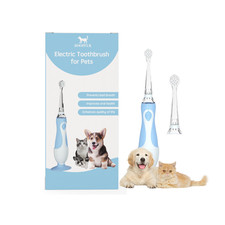 Pet Electric Toothbrush for Dogs and Cats with LED Light Soft Bristles