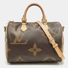Louis Vuitton Giant Monogram Reverse Canvas Speedy Bandouliere 30 Bag
