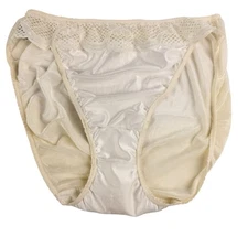 Vintage Warner’s Satin Kisses Panties M Sheer SilkySecond Skin Shiny High Cut
