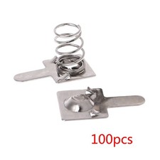 100 Pcs AA AAA Battery Spring Contact Plate for Remote Control Battery Charger