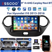 DAB+ 4+64GB Android 14 Autoradio Apple CarPlay GPS BT für Hyundai i10 II 2013-16