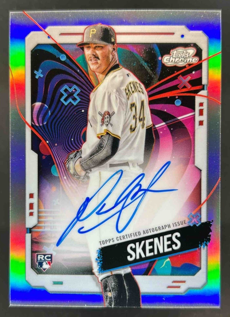 2024 Topps Cosmic Chrome Paul Skenes Auto RC Rookie #CCA-PS Pirates